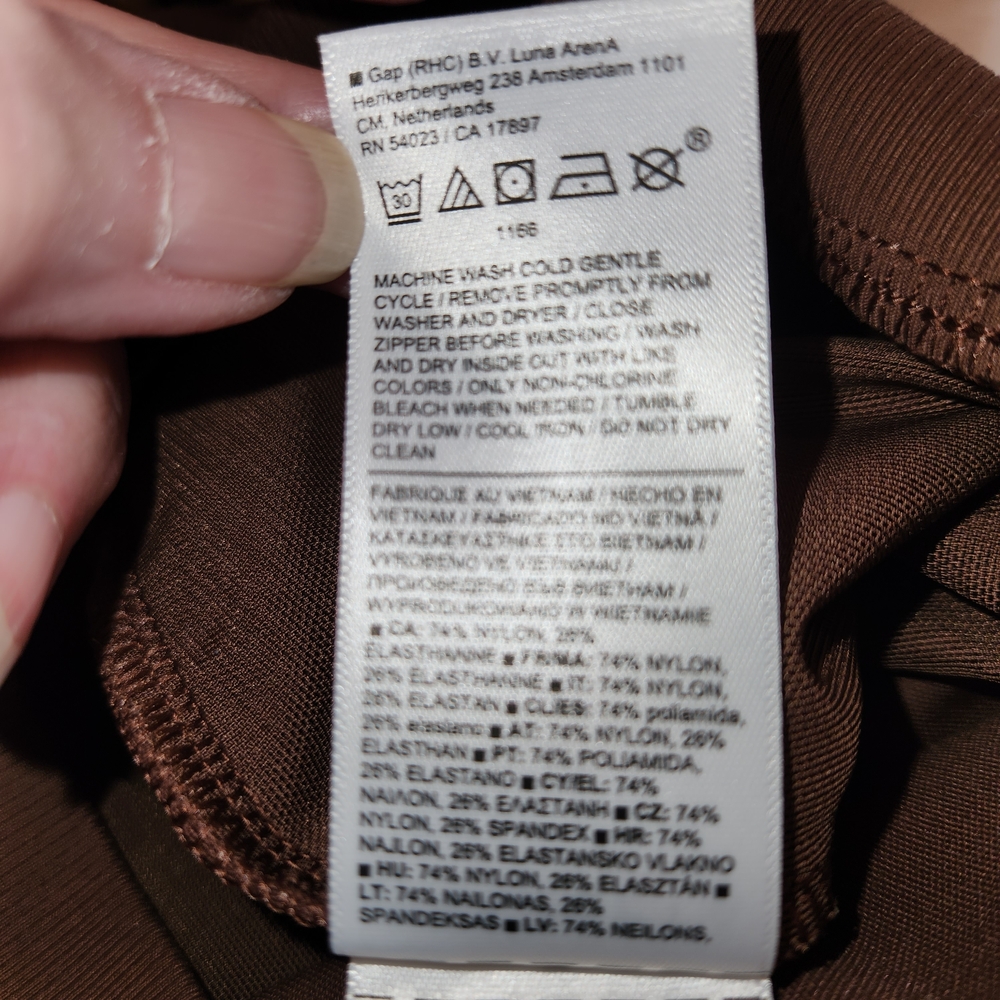 Athleta Venice Pant Brown Size XL Split Flare Pockets & Zip Pockets Wide Leg - Picture 13 of 16